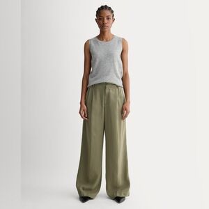 Everlane Olive Green Wide-Leg Pants